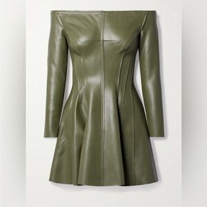 Norma Kamali Off Shoulder Grace Mini Dress Size Large (40)